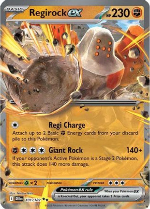 Regirock ex - 101/182 (101) [SV10: Destined Rivals] Holofoil
