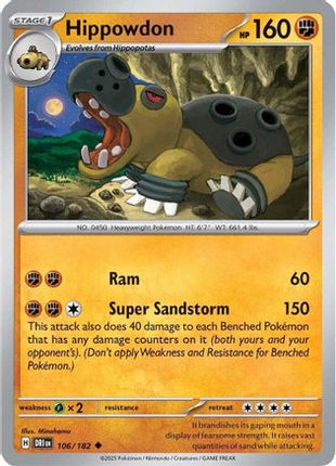 Hippowdon (106) [SV10: Destined Rivals] Reverse Holofoil