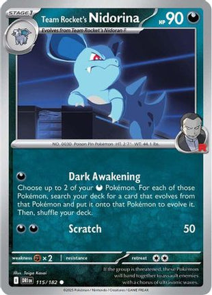 Team Rocket's Nidorina (115) [SV10: Destined Rivals] Reverse Holofoil