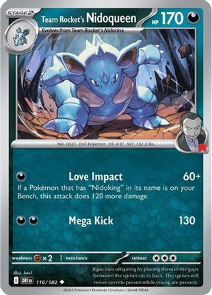 Team Rocket's Nidoqueen (116) [SV10: Destined Rivals] Reverse Holofoil