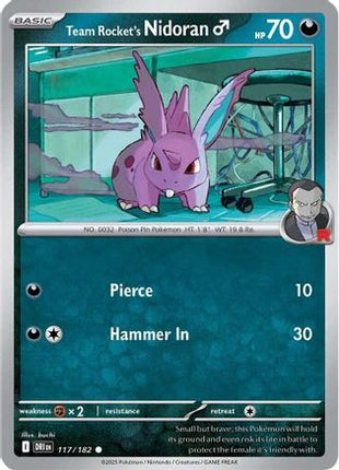 Team Rocket's Nidoran (Male) (117) [SV10: Destined Rivals] Reverse Holofoil