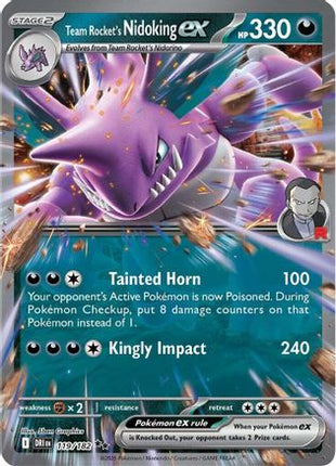 Team Rocket's Nidoking ex - 119/182 (119) [SV10: Destined Rivals] Holofoil