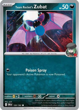 Team Rocket's Zubat (120) [SV10: Destined Rivals] Reverse Holofoil