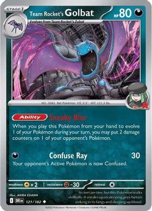 Team Rocket's Golbat (121) [SV10: Destined Rivals] Reverse Holofoil