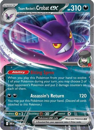 Team Rocket's Crobat ex - 122/182 (122) [SV10: Destined Rivals] Holofoil