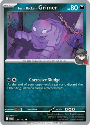 Team Rocket's Grimer (123) [SV10: Destined Rivals] Reverse Holofoil