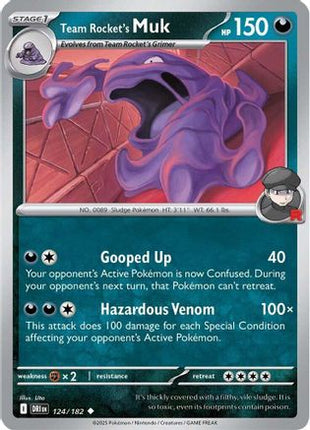 Team Rocket's Muk (124) [SV10: Destined Rivals] Reverse Holofoil