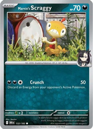 Marnie's Scraggy (132) [SV10: Destined Rivals] Reverse Holofoil