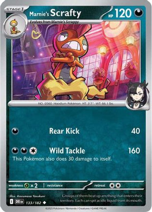 Marnie's Scrafty (133) [SV10: Destined Rivals] Reverse Holofoil