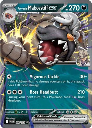 Arven's Mabosstiff ex - 139/182 (139) [SV10: Destined Rivals] Holofoil