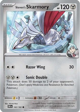 Steven's Skarmory (142) [SV10: Destined Rivals] Reverse Holofoil