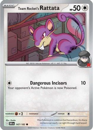 Team Rocket's Rattata (147) [SV10: Destined Rivals] Reverse Holofoil
