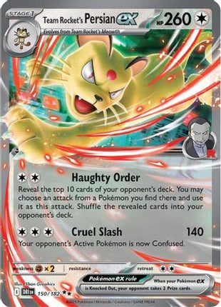Team Rocket's Persian ex - 150/182 (150) [SV10: Destined Rivals] Holofoil