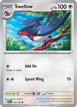 Swellow (157) [SV10: Destined Rivals]