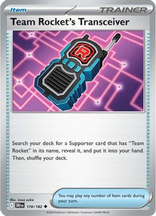 Team Rocket's Transceiver (178) [SV10: Destined Rivals] Reverse Holofoil