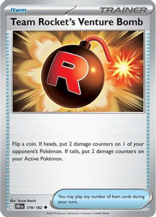 Team Rocket's Venture Bomb (179) [SV10: Destined Rivals] Reverse Holofoil