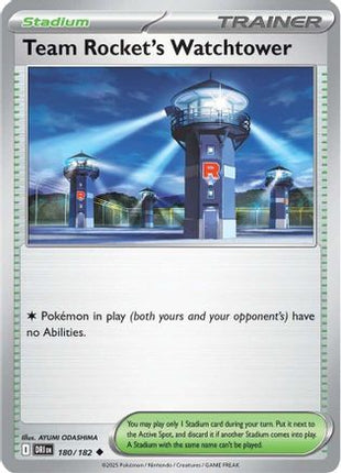 Team Rocket's Watchtower (180) [SV10: Destined Rivals] Reverse Holofoil