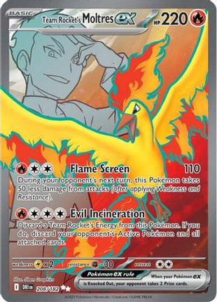 Team Rocket's Moltres ex - 208/182 (208) [SV10: Destined Rivals] Holofoil