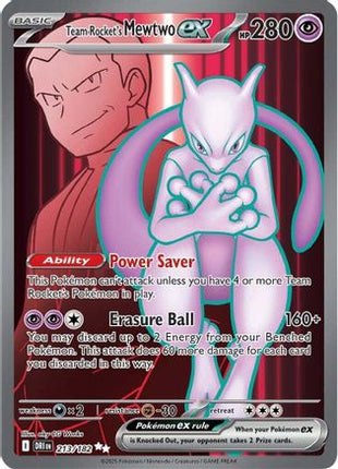 Team Rocket's Mewtwo ex - 213/182 (213) [SV10: Destined Rivals] Holofoil
