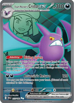 Team Rocket's Crobat ex - 217/182 (217) [SV10: Destined Rivals] Holofoil