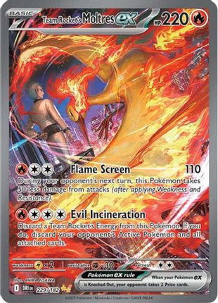 Team Rocket's Moltres ex - 229/182 (229) [SV10: Destined Rivals] Holofoil