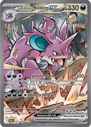 Team Rocket's Nidoking ex - 233/182 (233) [SV10: Destined Rivals] Holofoil