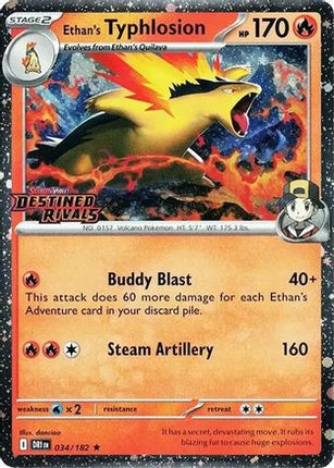 Ethan's Typhlosion (Destined Rivals Stamp) (34) [SV10: Destined Rivals] Holofoil