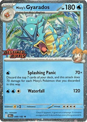 Misty's Gyarados (Destined Rivals Stamp) (49) [SV10: Destined Rivals] Holofoil