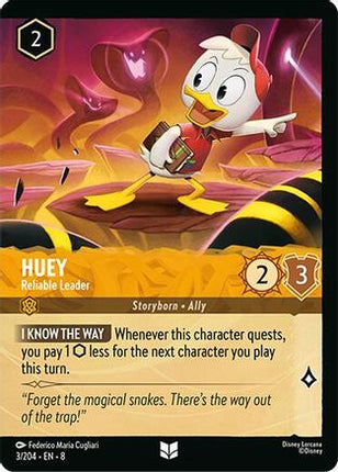 Huey - Reliable Leader (Foil Extended) (3/204) - Reign of Jafar Cold Foil