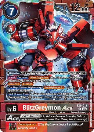 BlitzGreymon ACE [EX9-013] [Versus Monsters] Foil