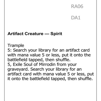 Soul of Mirrodin [Unknown Event]