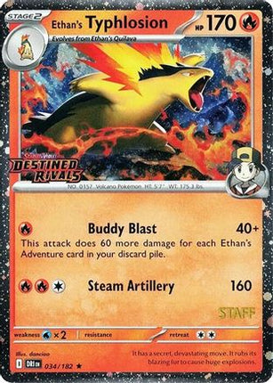 Ethan's Typhlosion (Prerelease) [Staff] - 34/null [Miscellaneous Cards & Products] Holofoil
