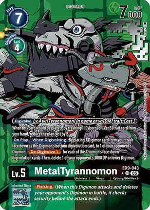 MetalTyrannomon (Alternate Art) [EX9-043] [Versus Monsters] Foil