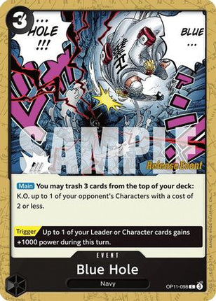 Blue Hole (OP11-098) - A Fist of Divine Speed Release Event Cards