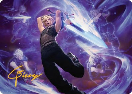 Cloud's Limit Break Art Card (Gold-Stamped Signature) [Art Series: FINAL FANTASY]