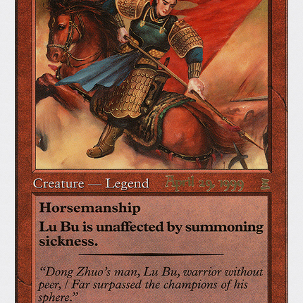 Lu Bu, Master-at-Arms [Portal: Three Kingdoms Promos] Prerelease