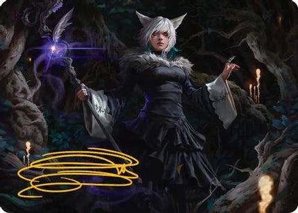 Y'shtola, Night's Blessed Art Card (21) (Gold-Stamped Signature) [Art Series: FINAL FANTASY]