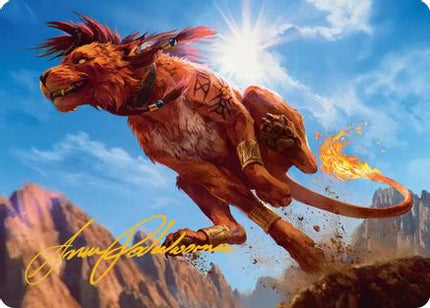 Red XIII, Proud Warrior Art Card (Gold-Stamped Signature) [Art Series: FINAL FANTASY]