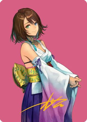 Yuna, Hope of Spira Art Card (Gold-Stamped Signature) [Art Series: FINAL FANTASY]