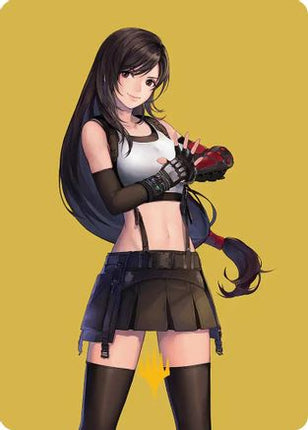 Tifa, Martial Artist Art Card (Gold-Stamped Planeswalker Symbol) [Art Series: FINAL FANTASY]