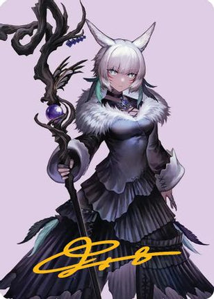 Y'shtola, Night's Blessed Art Card (53) (Gold-Stamped Signature) [Art Series: FINAL FANTASY]