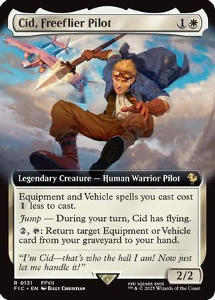 Cid, Freeflier Pilot (Extended Art) [Commander: FINAL FANTASY] Foil