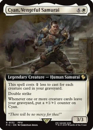 Cyan, Vengeful Samurai (Extended Art) [Commander: FINAL FANTASY]