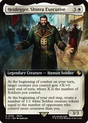 Heidegger, Shinra Executive (Extended Art) [Commander: FINAL FANTASY] Foil