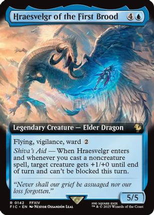 Hraesvelgr of the First Brood (Extended Art) [Commander: FINAL FANTASY] Foil