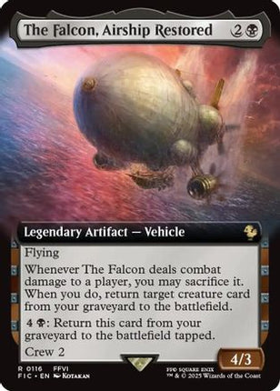 The Falcon, Airship Restored (Extended Art) [Commander: FINAL FANTASY] Foil