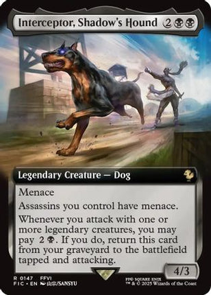 Interceptor, Shadow's Hound (Extended Art) [Commander: FINAL FANTASY] Foil