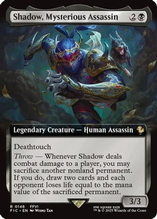 Shadow, Mysterious Assassin (Extended Art) [Commander: FINAL FANTASY] Foil