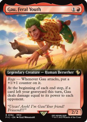 Gau, Feral Youth (Extended Art) [Commander: FINAL FANTASY] Foil