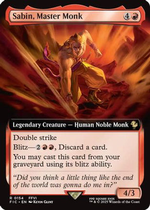 Sabin, Master Monk (Extended Art) [Commander: FINAL FANTASY]